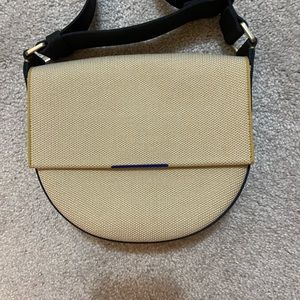 Rothy’s Ink & Ivory Saddle Bag